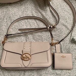 Coach Georgie tabby cream and wallet